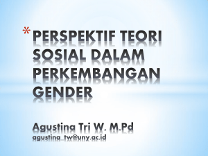 perspektif teori sosial dalam perkembangan gender