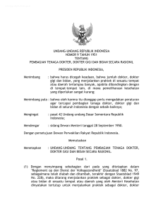 undang-undang republik indonesia nomor 9 tahun 1951 tentang