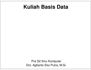 Kuliah Basis Data