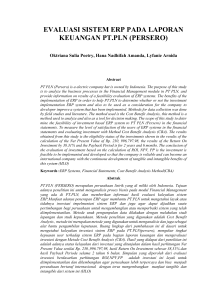 EVALUASI SISTEM ERP PADA LAPORAN KEUANGAN PT.PLN