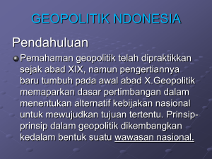 geopolitik indonesia