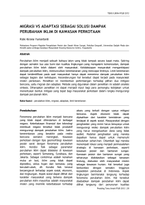 migrasi vs adaptasi sebagai solusi dampak perubahan iklim di