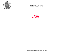 Pertemuanke enam_JavaApplets