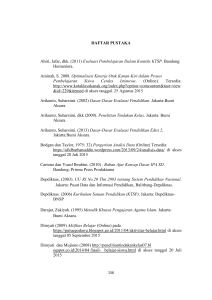 DAFTAR PUSTAKA Ahiri, Jafar, dkk. (2011) Evaluasi Pembelajaran