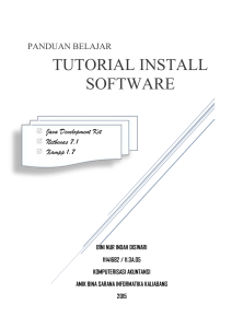 tutorial install softwere