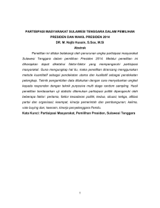 laporan ringkas hasil riset - KPU Provinsi Sulawesi Tenggara