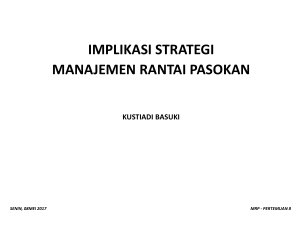 implikasi strategi manajemen rantai pasokan