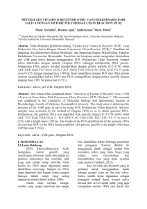 DETEKSI GEN VITAMIN D RECEPTOR (VDR