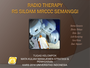 Radio tHerapY rs siloam mrccc semanggi