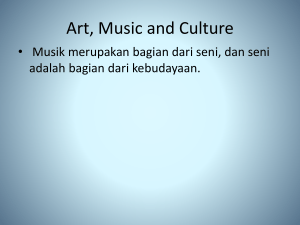 Art, Music and Culture