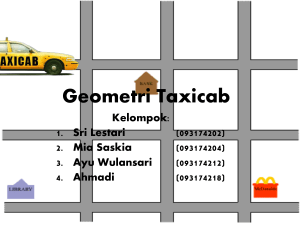 Geometri Taxicab - ahmadihetsugaya