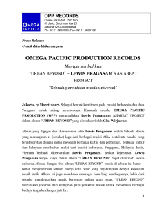Press Release - OPP Records Omega Pacific Production