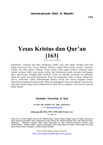 Yesus Kristus dan Qur`an [163] - Jemaat