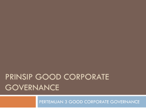 PRINSIP GOOD CORPORATE GOVERNANCE ( TRANSPARANCY)