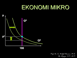 Economics 401 Intermediate Microeconomic Theory