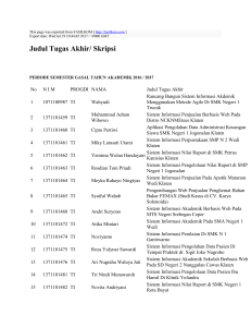 Judul Tugas Akhir/ Skripsi : FASILKOM : http://fasilkom.com