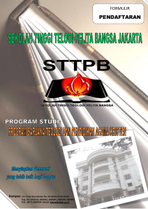 pendaftaran - STT Pelita Bangsa