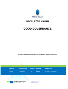 modul perkuliahan good governance