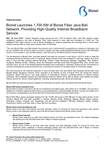 Biznet Fiber Java Bali Launch 17 Jun 2015 (ENG)