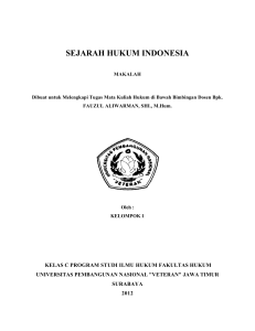 sejarah hukum indonesia - E