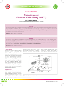 Maturity-onset Diabetes of the Young (MODY)