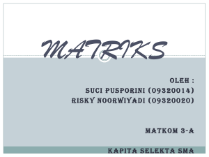 matriks - Directory UMM