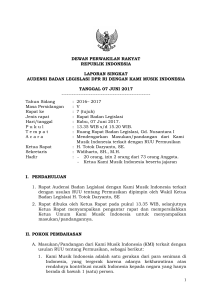 1 dewan perwakilan rakyat republik indonesia laporan