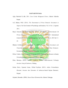 DAFTAR PUSTAKA Ajija, Shochrul R, dkk. 2011. Cara Cerdas