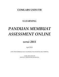5. Panduan Membuat Assessment Online 922.8 - Comlabs-ITB