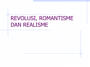 REVOLUSI, ROMANTISME DAN REALIMSE