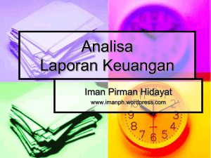 Analisa Laporan Keuangan - iman p. hidayat