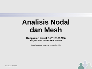 Analisis Nodal dan Mesh - Electrical Engineering Unsoed!