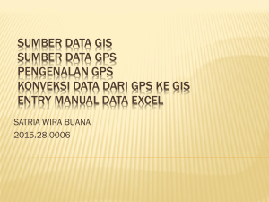 Sumber data GIS sumber data gps pengenalan gps konveksi data