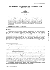 LGBT DALAM KONTROVERSI SEJARAH SEKSUALITAS DAN
