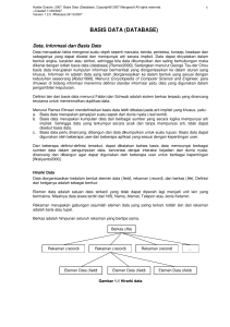 1. basis data (database) - Official Site of IMAM MUIZ