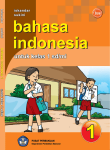 Bahasa Indonesia Kelas 1 Iskandar Sukini 2009
