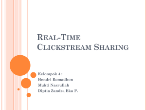 Real-Time Clickstream Sharing