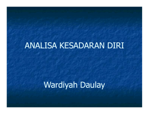 ANALISA KESADARAN DIRI Wardiyah Daulay