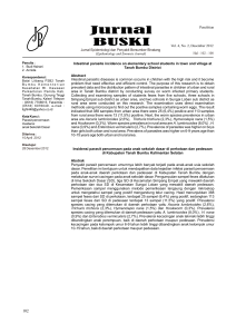 Vol. 4, No. 2, Desember 2012 Penelitian Intestinal parasite