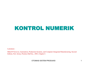 6. Kontrol Numerik - Otomasi Sistem Produksi