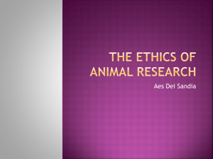 Penelitian dengan menggunakan hewan percobaan secara etis