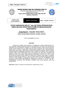 978-602-73159-0-7 STUDI GANGGUAN ION Fe3+ dan Hg2+PADA