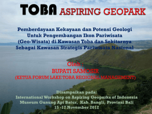 geopark toba - LPSE Kabupaten Samosir