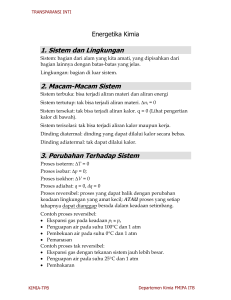 1. Sistem dan Lingkungan 2. Macam