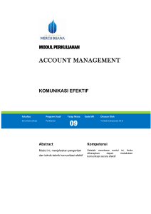 modul perkuliahan account management