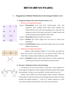 bentuk-bentuk molekul - Teknik Kimia UNDIP