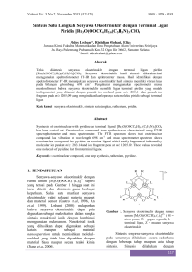 Sintesis Satu Langkah Senyawa Oksotrinuklir dengan Terminal