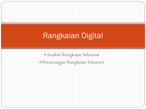 4.1 Analsis dan perancangan Rangakaian Sekuensi