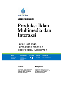 Modul Prod Iklan Multimedia dan Interaktif [TM15]