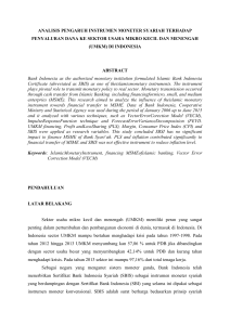 ANALISIS PENGARUH INSTRUMEN MONETER SYARIAH